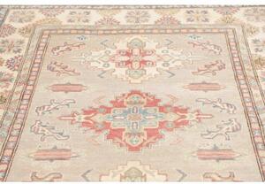 Tappeto Kazak Stilizzato Avorio Grigio 154x201 Cm