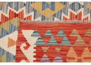 Tappeto Kilim Geometrico Rosso Ruggine Multicolore 175x234 Cm