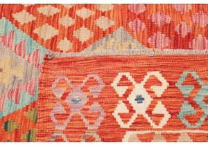Tappeto Kilim Geometrico Arancione Multicolore 208x291 Cm