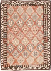 Tappeto Kilim Geometrico Ruggine Marrone Scuro 177x239 Cm