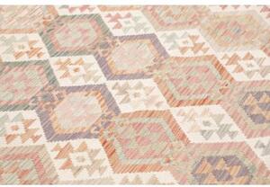 Tappeto Kilim Geometrico Beige Rosa 180x240 Cm