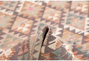 Tappeto Kilim Geometrico Grigio Tortora Beige 169x241 Cm