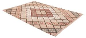 Tappeto Kilim Geometrico Beige Rosso Mattone 167x244 Cm