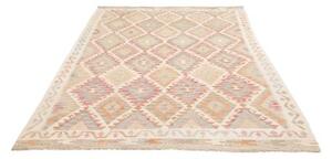 Tappeto Kilim Geometrico Beige Avorio 169x244 Cm