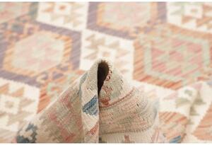 Tappeto Kilim Geometrico Beige Rosa 180x240 Cm