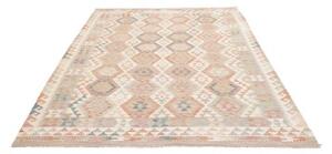 Tappeto Kilim Geometrico Beige Rosa 180x240 Cm