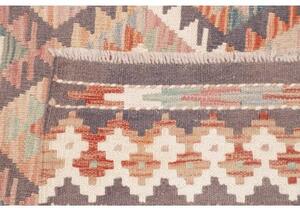 Tappeto Kilim Geometrico Grigio Tortora Beige 169x241 Cm