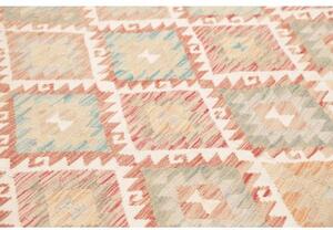 Tappeto Kilim Geometrico Beige Avorio 169x244 Cm