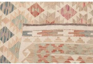 Tappeto Kilim Geometrico Beige Avorio 182x249 Cm