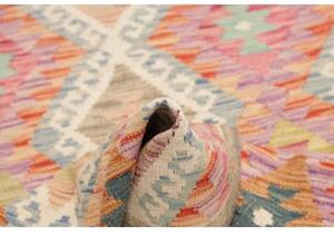 Tappeto Kilim Geometrico Multicolore 107x197 Cm
