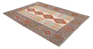 Tappeto Kilim Geometrico Avorio Multicolore 178x240 Cm