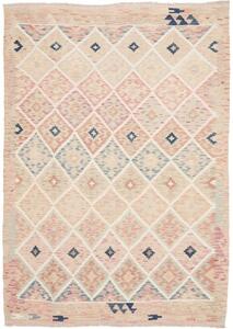 Tappeto Kilim Geometrico Beige Rosa Antico 150x210 Cm