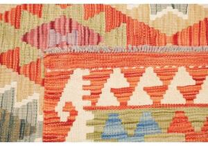 Tappeto Kilim Geometrico Rosso Ruggine Beige 153x217 Cm
