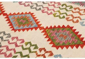 Tappeto Kilim Geometrico Avorio Multicolore 178x240 Cm