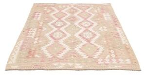 Tappeto Kilim Geometrico Beige Rosa 146x196 Cm