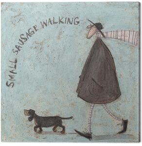 Quadro su tela Sam Toft - Small Sausage Walking