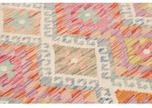 Tappeto Kilim Geometrico Multicolore 107x197 Cm
