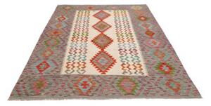 Tappeto Kilim Geometrico Avorio Multicolore 178x240 Cm