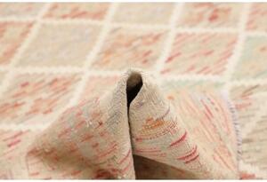 Tappeto Kilim Geometrico Beige Rosa Antico 148x191 Cm