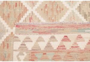 Tappeto Kilim Geometrico Rosa Antico Beige 149x196 Cm