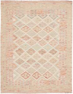 Tappeto Kilim Geometrico Beige Rosa Antico 148x191 Cm
