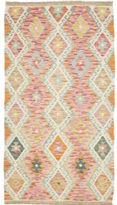 Tappeto Kilim Geometrico Multicolore 107x197 Cm