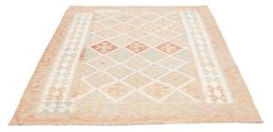 Tappeto Kilim Geometrico Beige Avorio 154x200 Cm