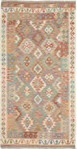 Tappeto Kilim Geometrico Beige Avorio 103x199 Cm