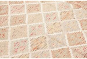 Tappeto Kilim Geometrico Rosa Antico Beige 149x196 Cm
