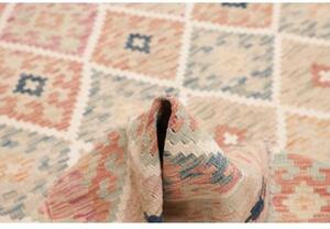 Tappeto Kilim Geometrico Beige Rosa Antico 150x210 Cm