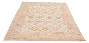 Tappeto Kilim Geometrico Beige Rosa Antico 148x191 Cm