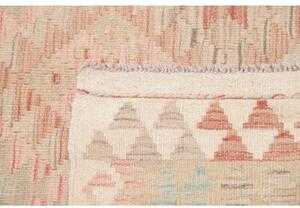Tappeto Kilim Geometrico Avorio Rosso Mattone 147x200 Cm