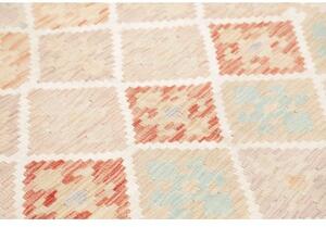Tappeto Kilim Geometrico Beige Avorio 154x200 Cm