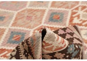 Tappeto Kilim Geometrico Terracotta Beige 172x242 Cm