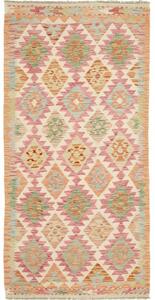 Tappeto Kilim Geometrico Beige Rosa 99x198 Cm