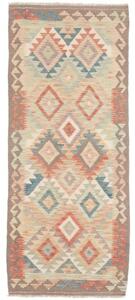 Tappeto Kilim Geometrico Tortora Mattone 80x194 Cm