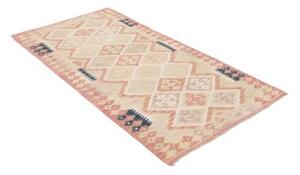Tappeto Kilim Geometrico Beige Rosa 98x191 Cm