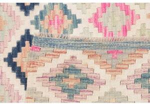 Tappeto Kilim Geometrico Avorio Rosa 105x191 Cm