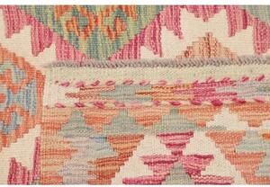 Tappeto Kilim Geometrico Beige Rosa 99x198 Cm