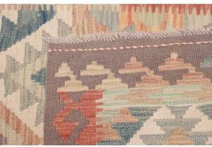 Tappeto Kilim Geometrico Tortora Mattone 80x194 Cm