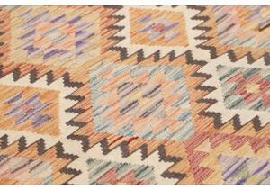 Tappeto Kilim Geometrico Beige Multicolore 107x199 Cm