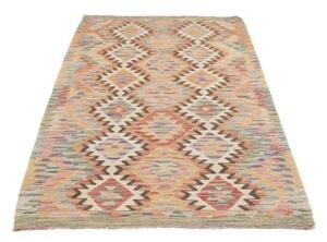 Tappeto Kilim Geometrico Beige Multicolore 107x199 Cm