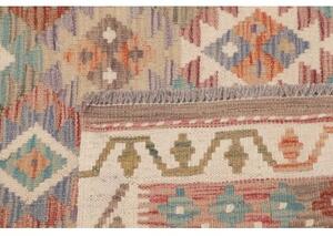 Tappeto Kilim Geometrico Beige Avorio 103x199 Cm