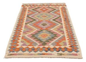 Tappeto Kilim Geometrico Becco Di Corda Arancione 99x192 Cm