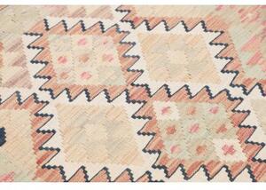 Tappeto Kilim Geometrico Beige Rosa 101x183 Cm