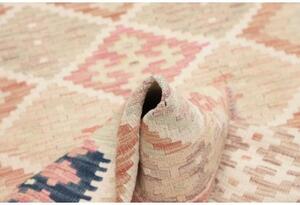 Tappeto Kilim Geometrico Beige Rosa 98x191 Cm
