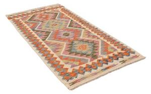 Tappeto Kilim Geometrico Becco Di Corda Arancione 99x192 Cm