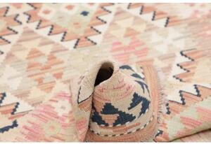 Tappeto Kilim Geometrico Beige Rosa 101x183 Cm