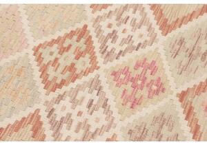 Tappeto Kilim Geometrico Beige Rosa 98x191 Cm