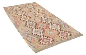 Tappeto Kilim Geometrico Beige Multicolore 107x199 Cm